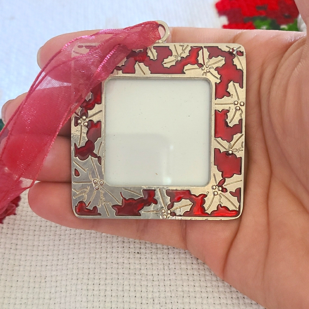 Metal frame ornament
